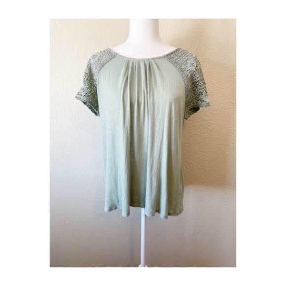 Lucky Brand Green Tee Sz M - Picture 5 of 8